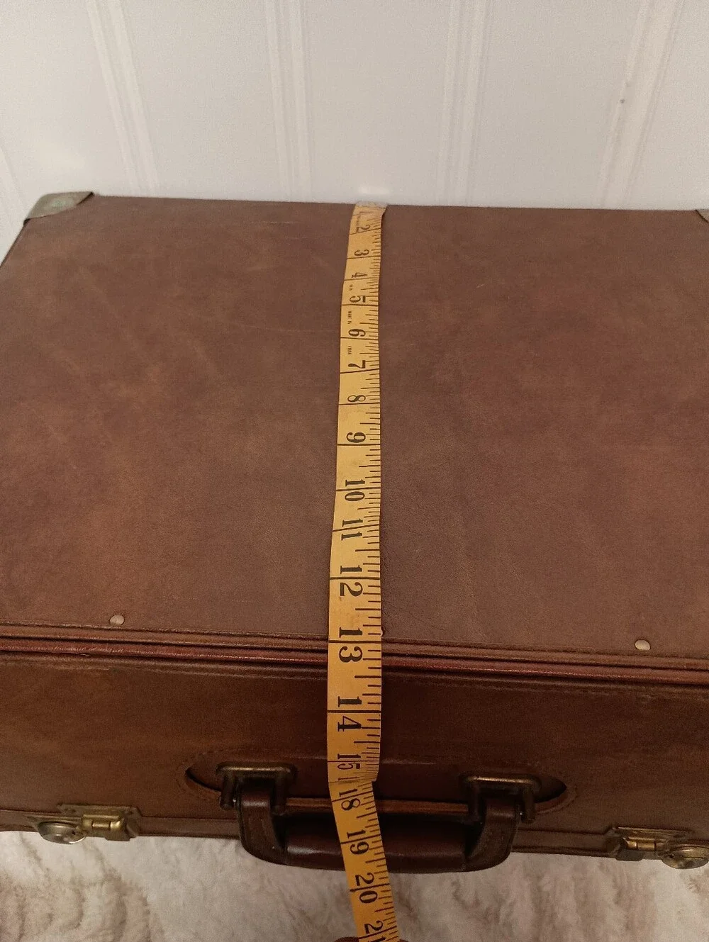 Vintage- Classic Leather Briefcase Large- Brown